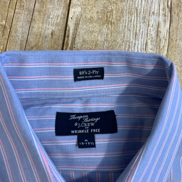 Thompson Shirtings by J Crew Factory Sz M 15-15.5 - Picture 2 of 6